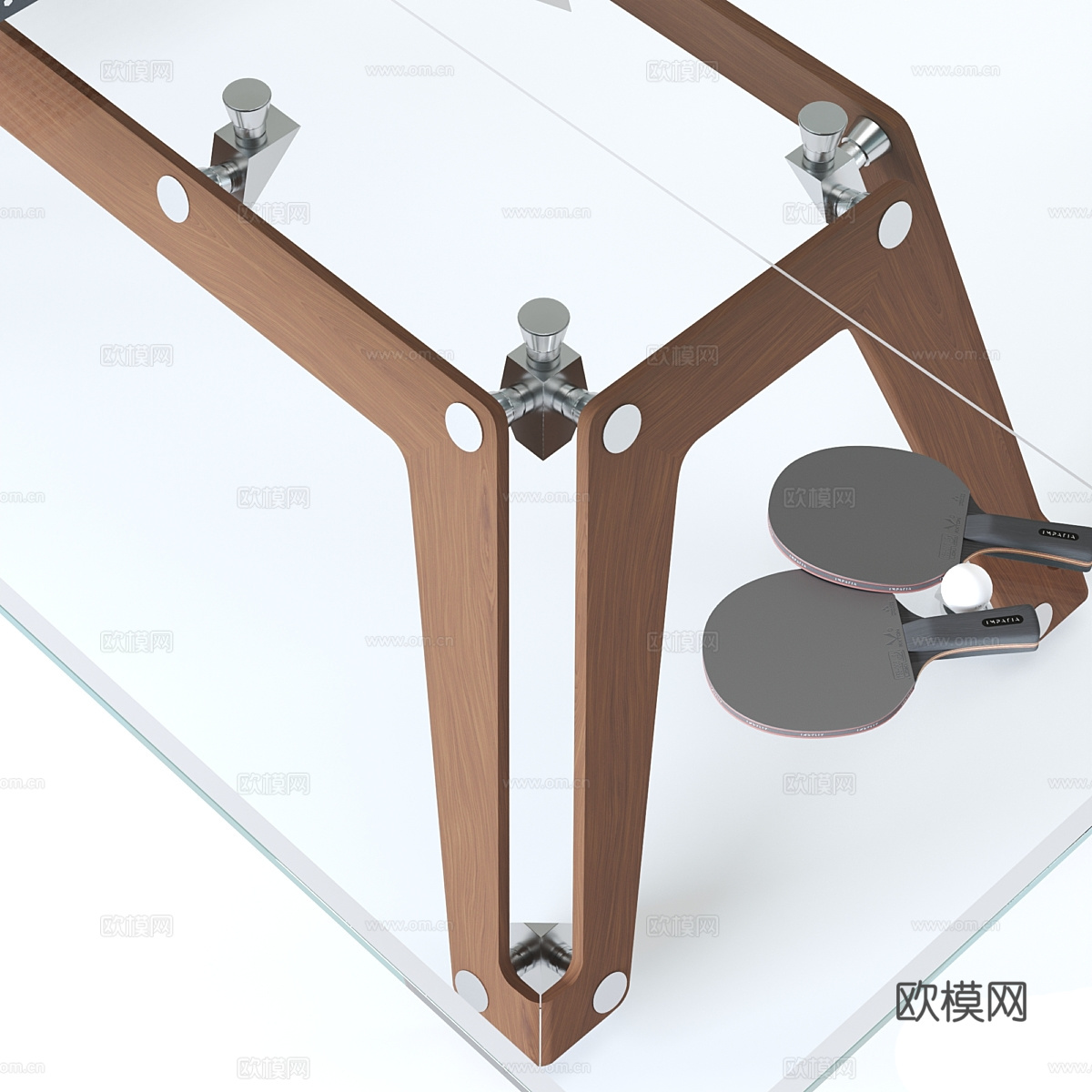 乒乓球桌 桌上足球3d模型