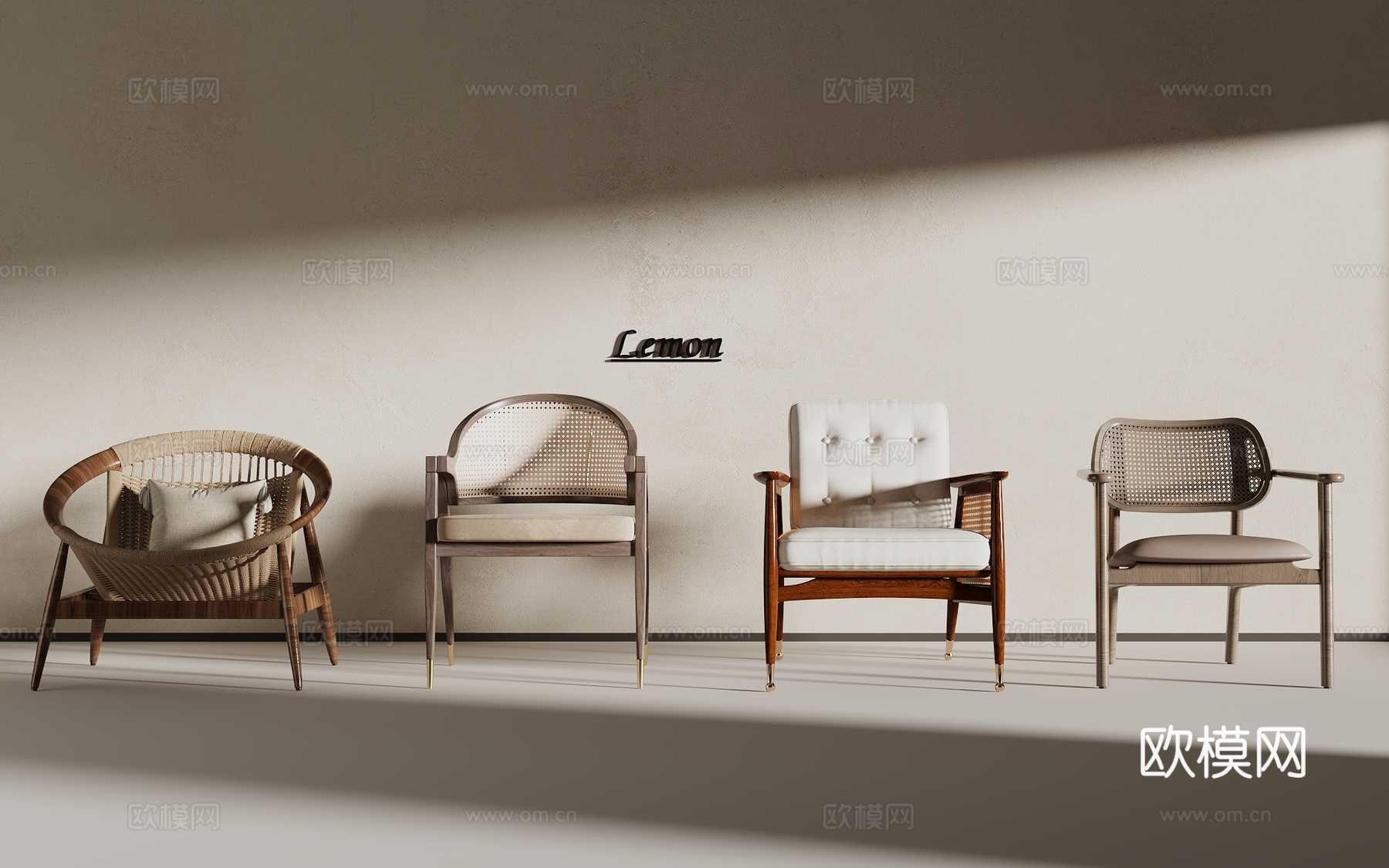 中古椅子免费3d模型