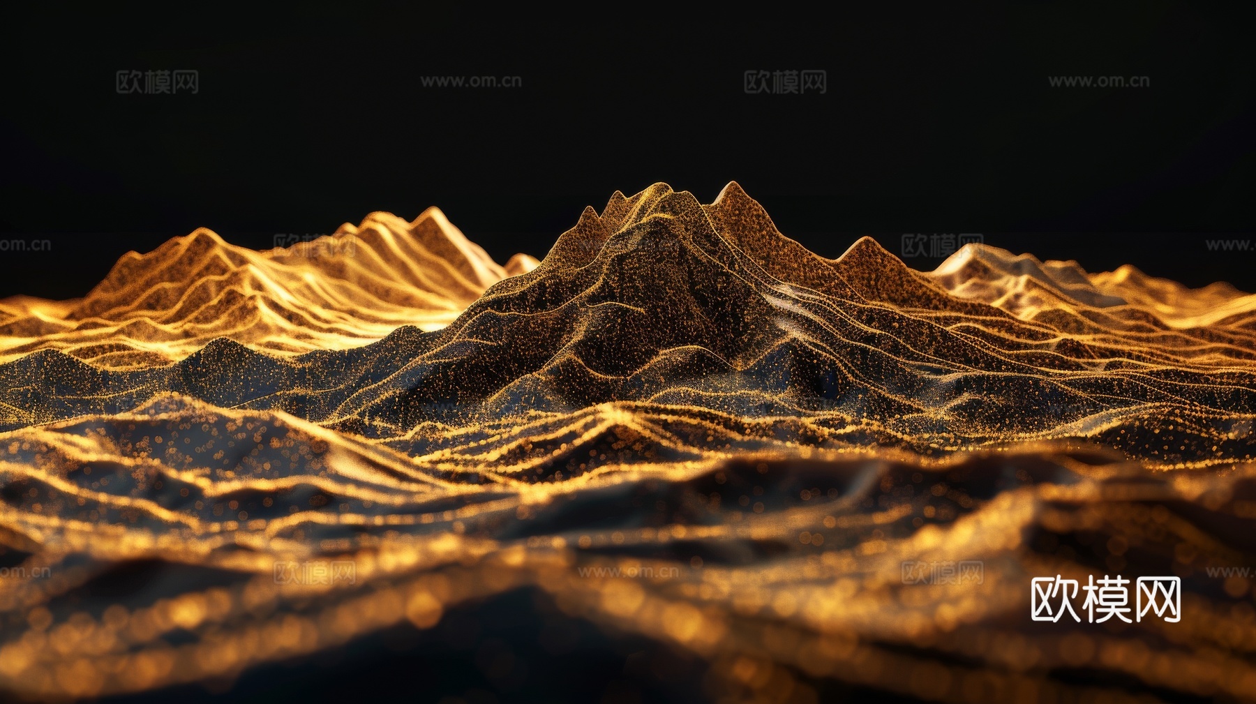 山水层叠山脉背景