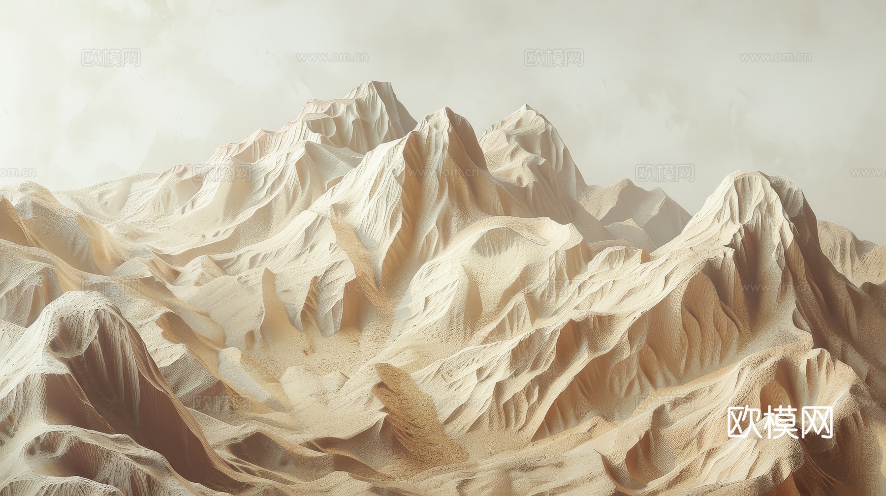 山水层叠山脉背景