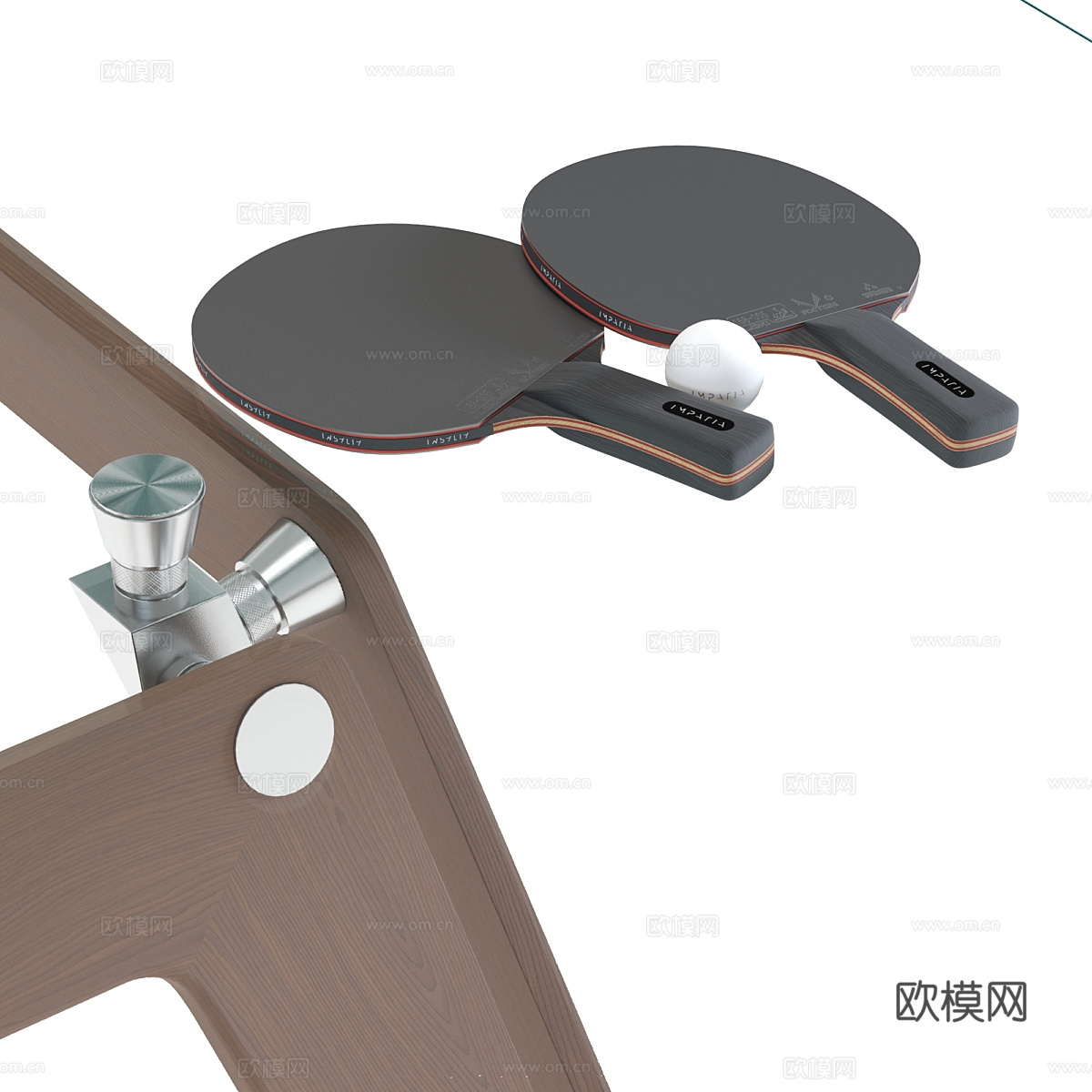 乒乓球桌 桌上足球3d模型