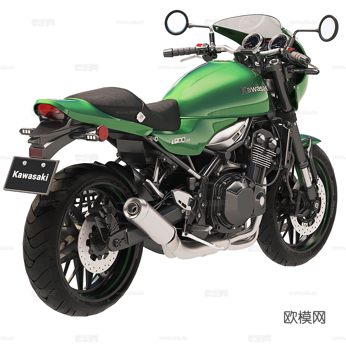 川崎 Z900RS 摩托车3d模型