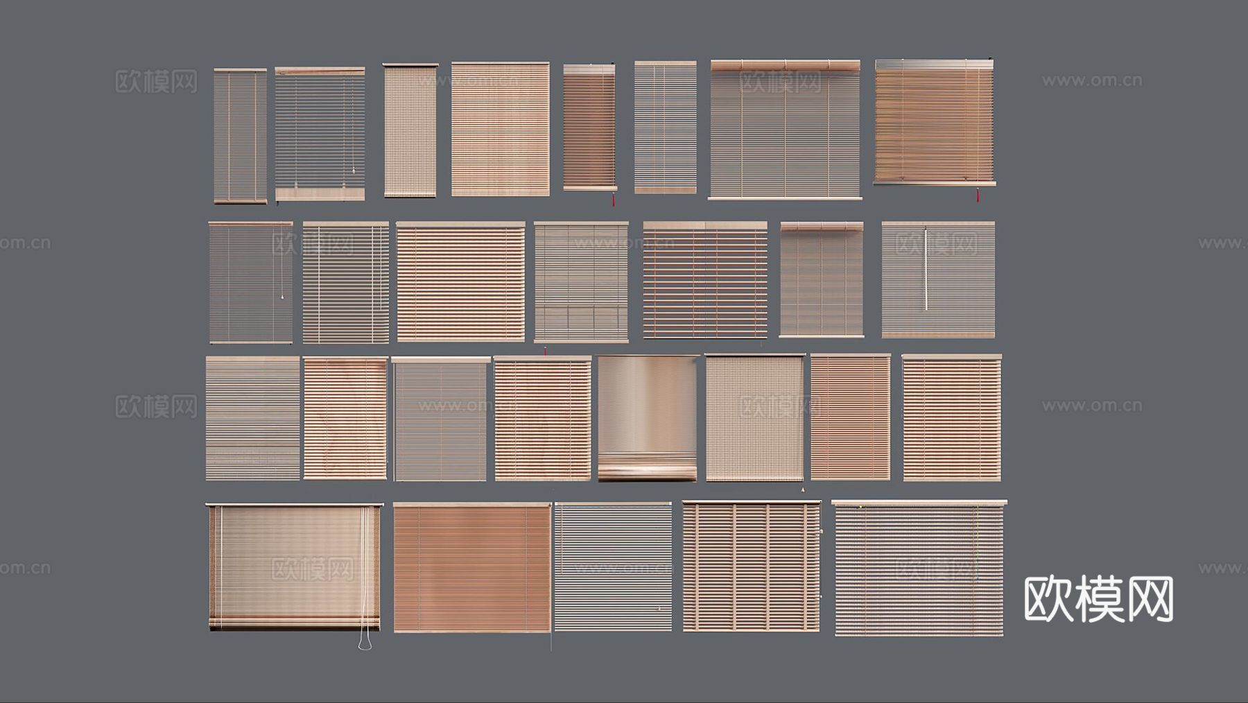 窗帘3d模型下载