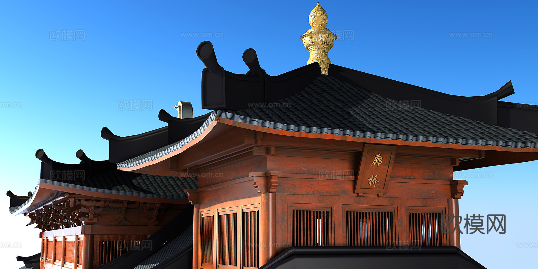 廊桥3d模型