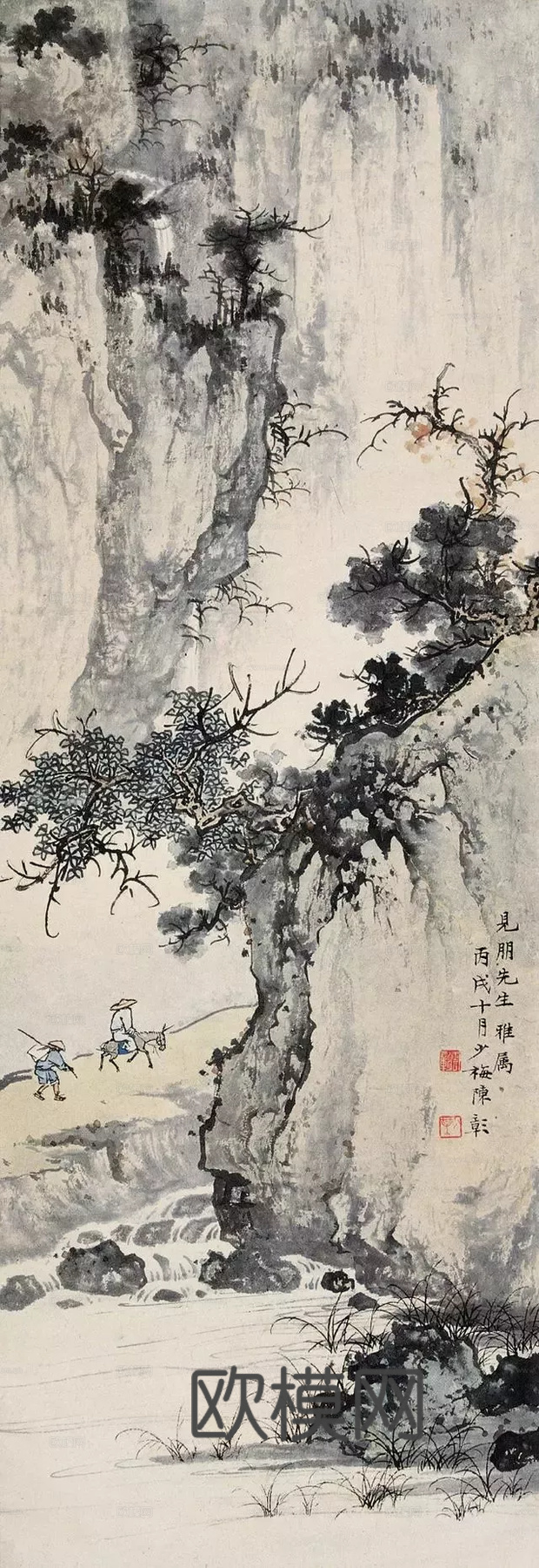 中式中国画贴图