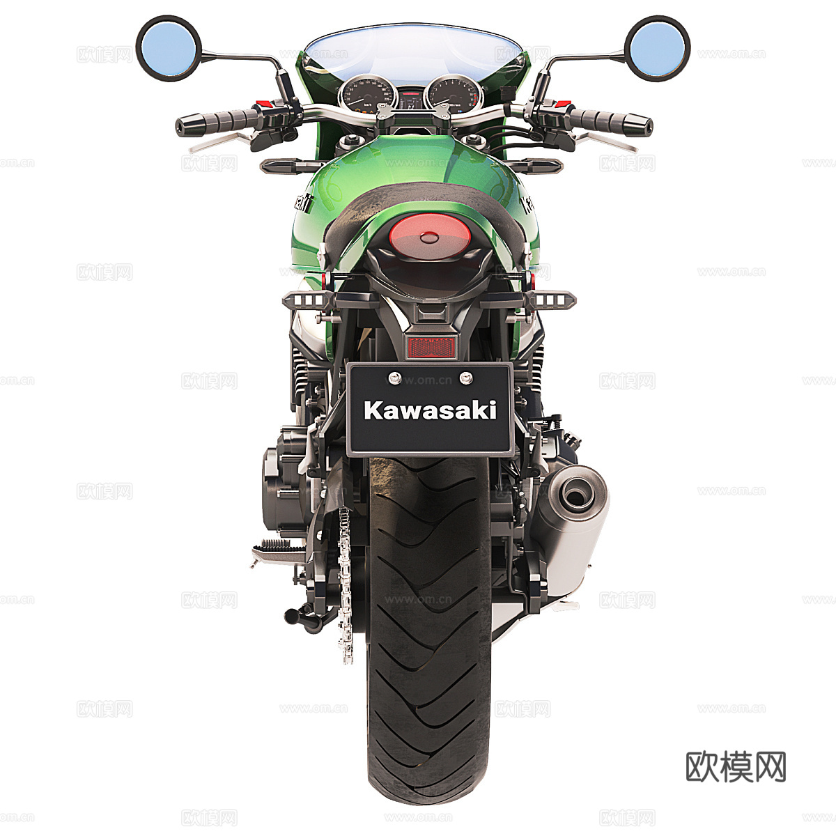 川崎 Z900RS 摩托车3d模型