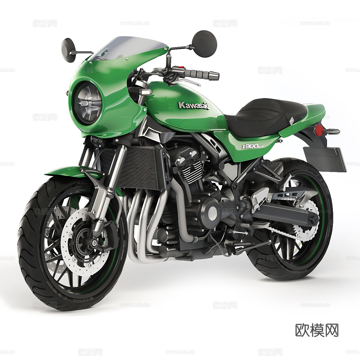 川崎 Z900RS 摩托车3d模型