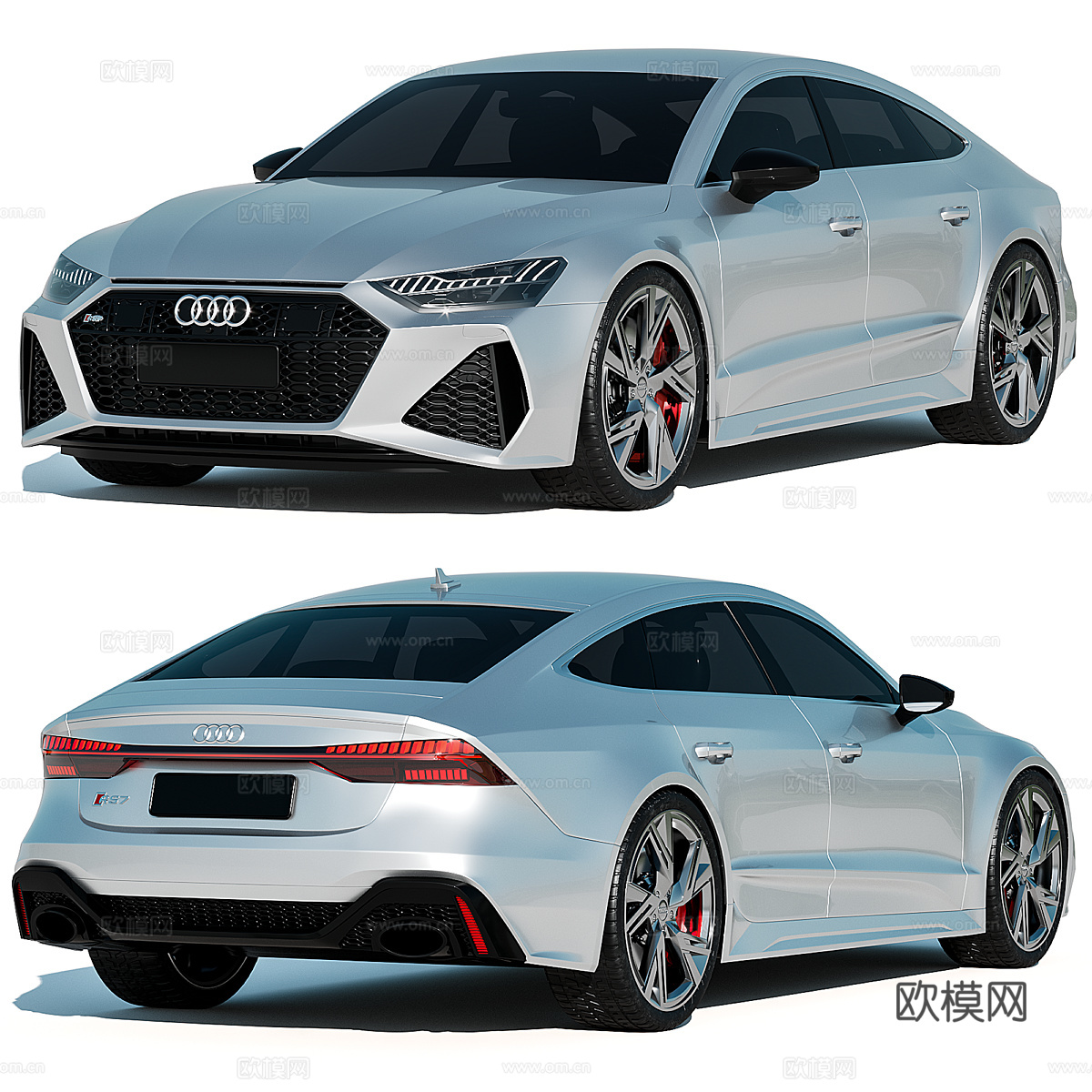 奥迪 RS7 轿车3d模型
