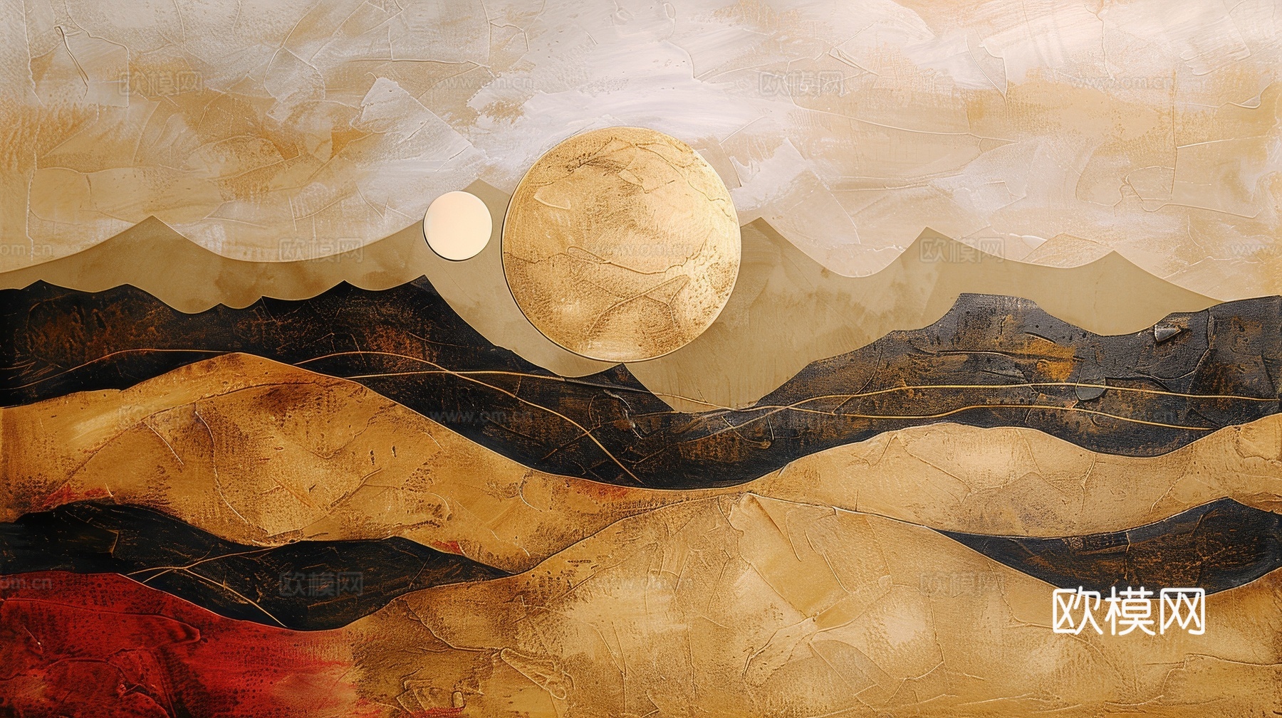 山水层叠山脉背景下载（渲染图8）