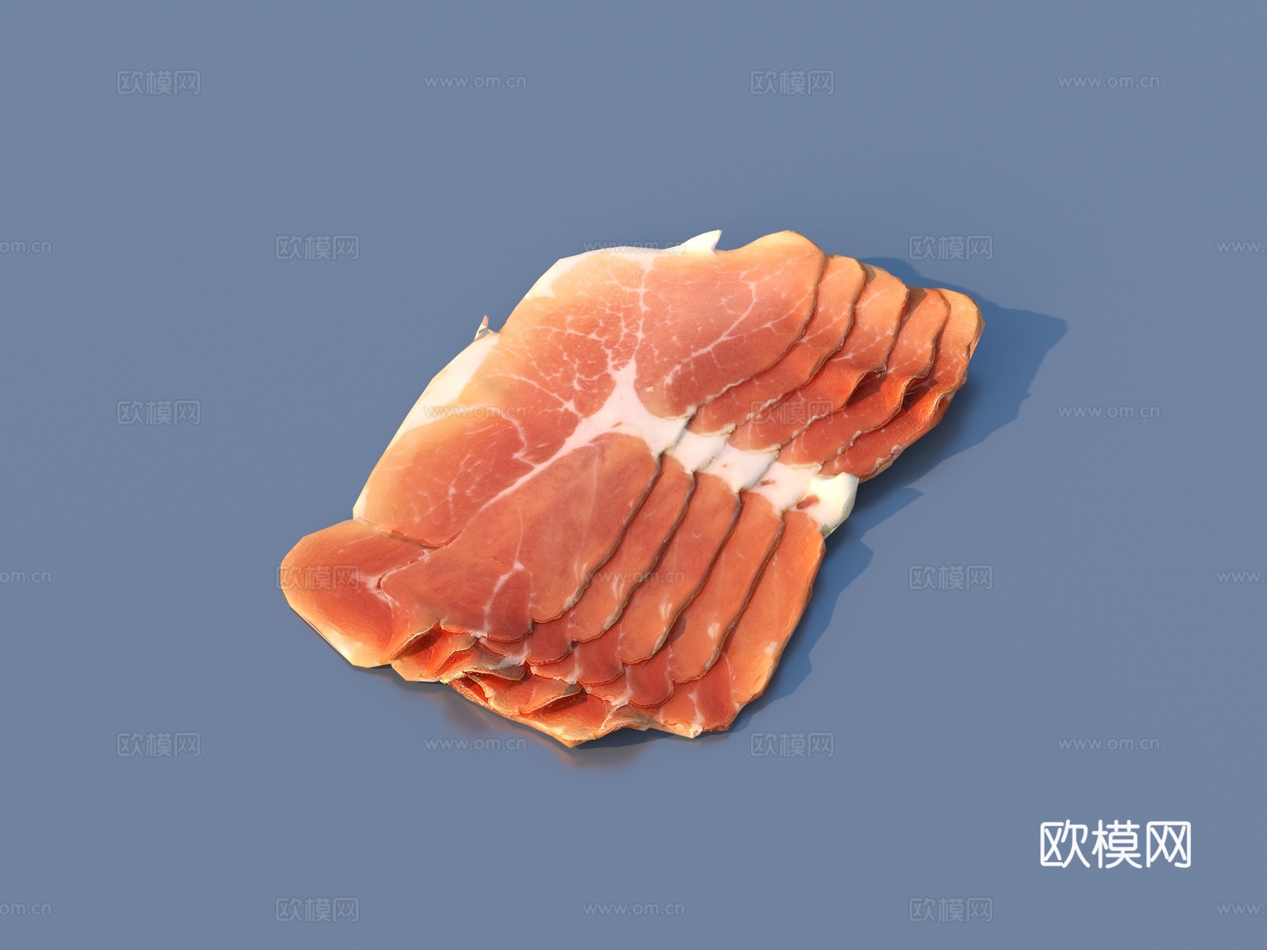 肉 猪肉 牛肉 羊肉 肉片 食物3d模型