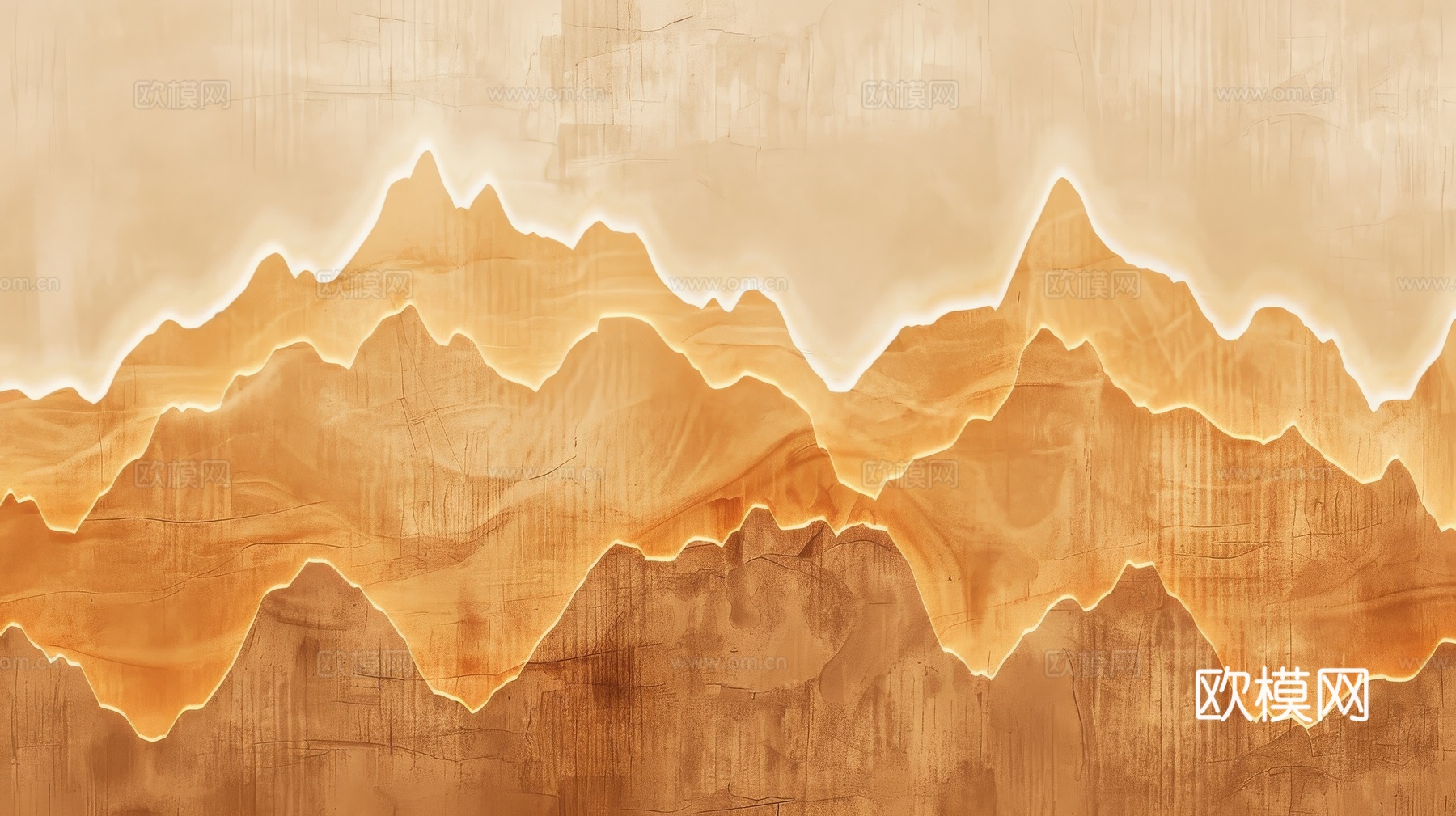 山水层叠山脉背景下载（渲染图4）