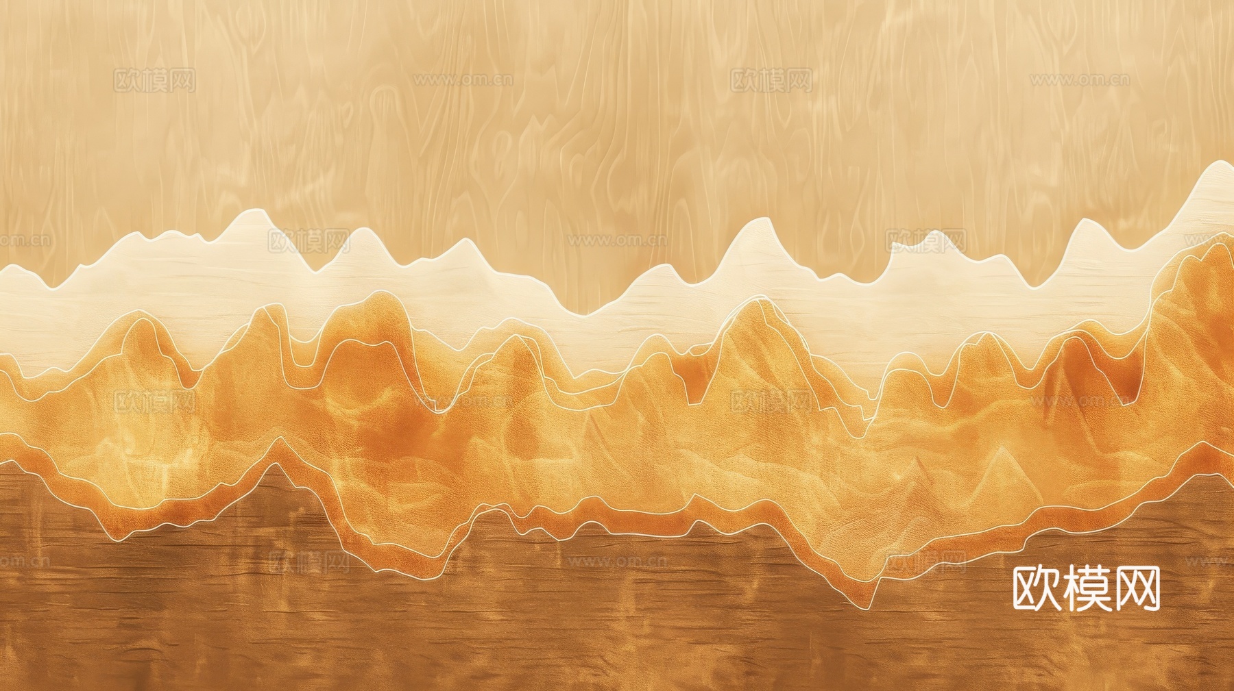 山水层叠山脉背景下载（渲染图3）
