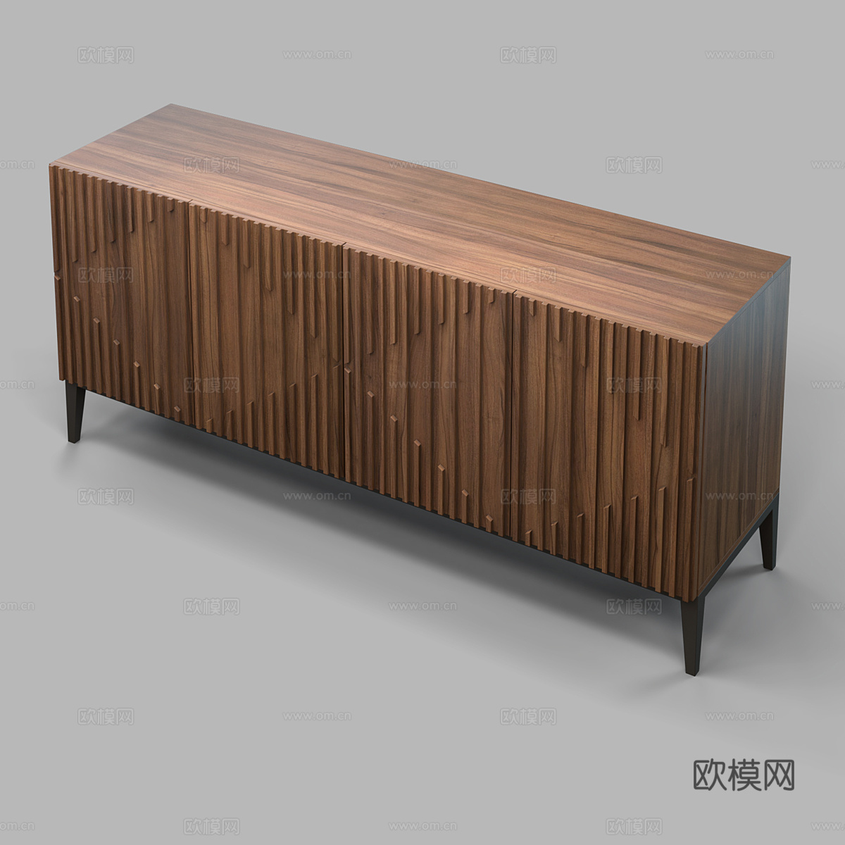 现代意式电视柜3d模型