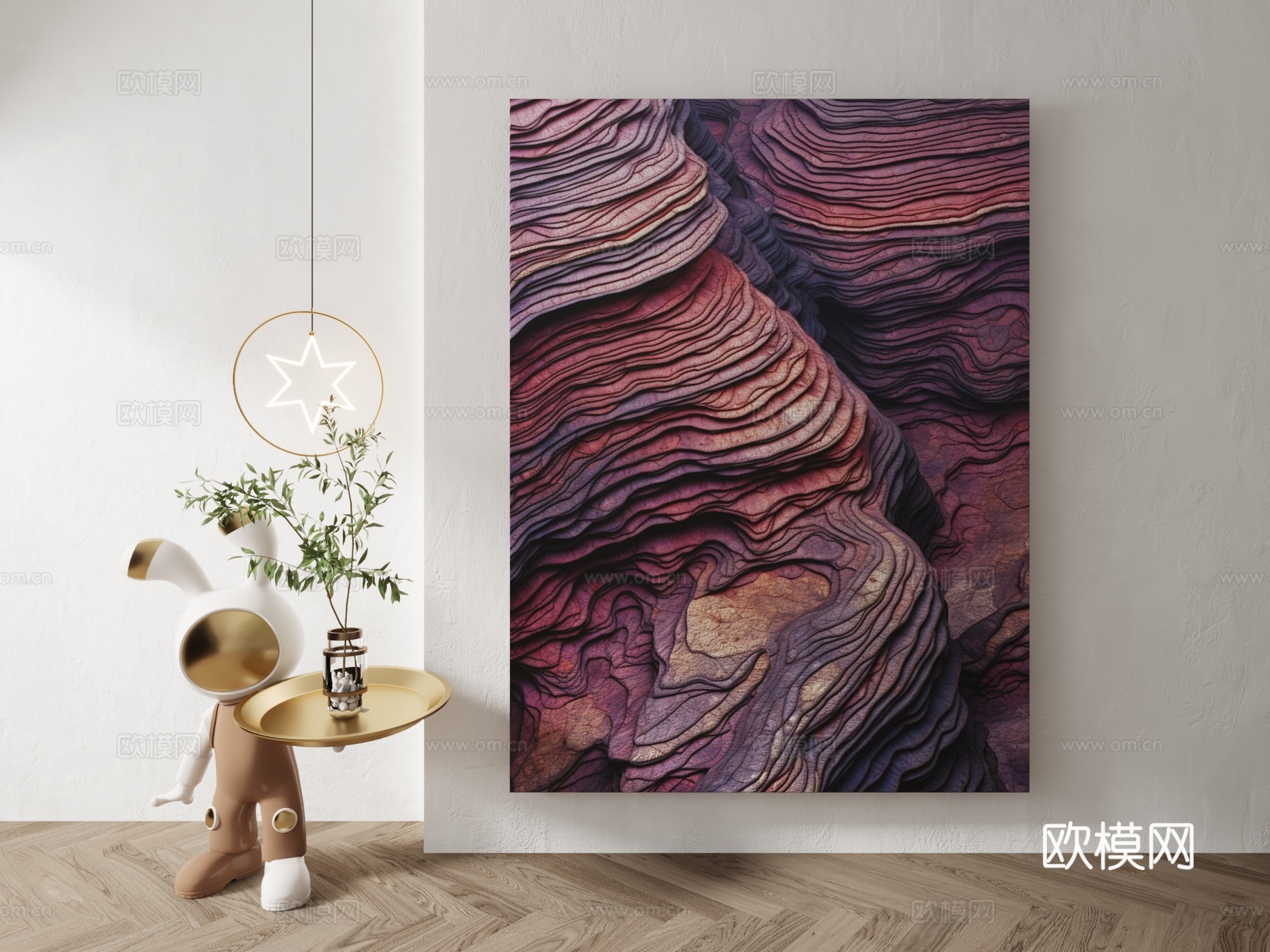 现代装饰画3d模型