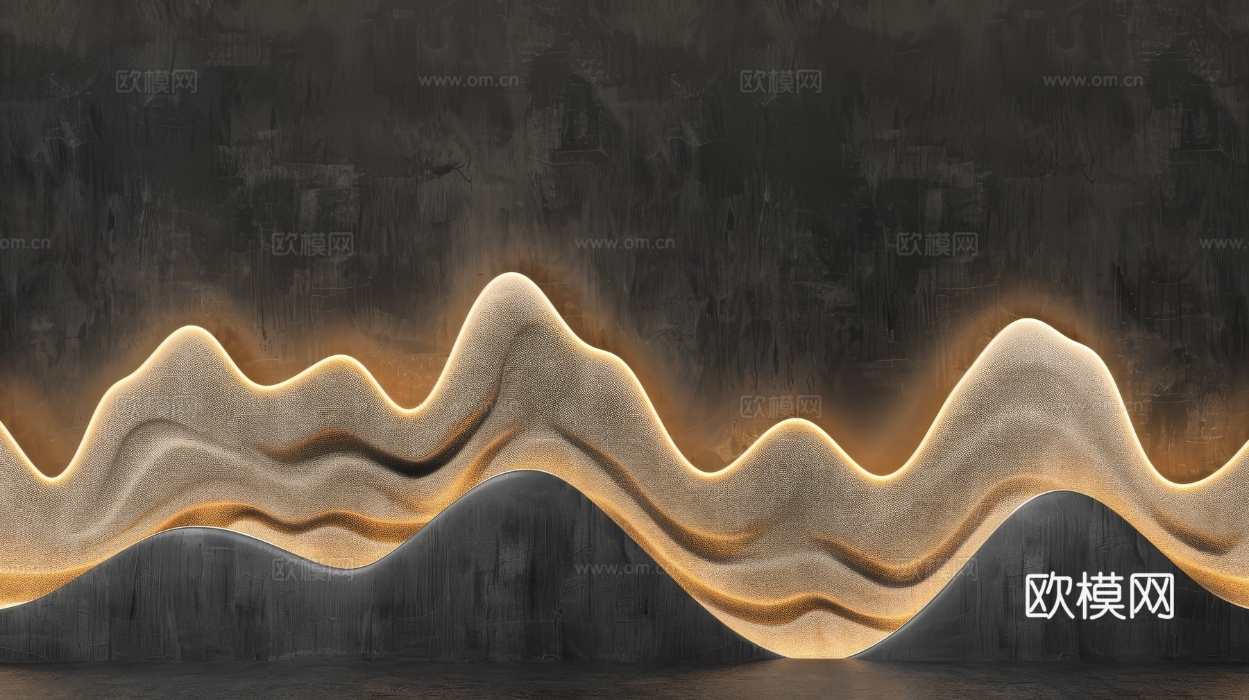 山水层叠山脉背景下载（渲染图7）