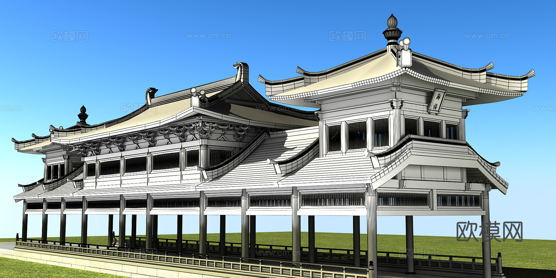 廊桥3d模型