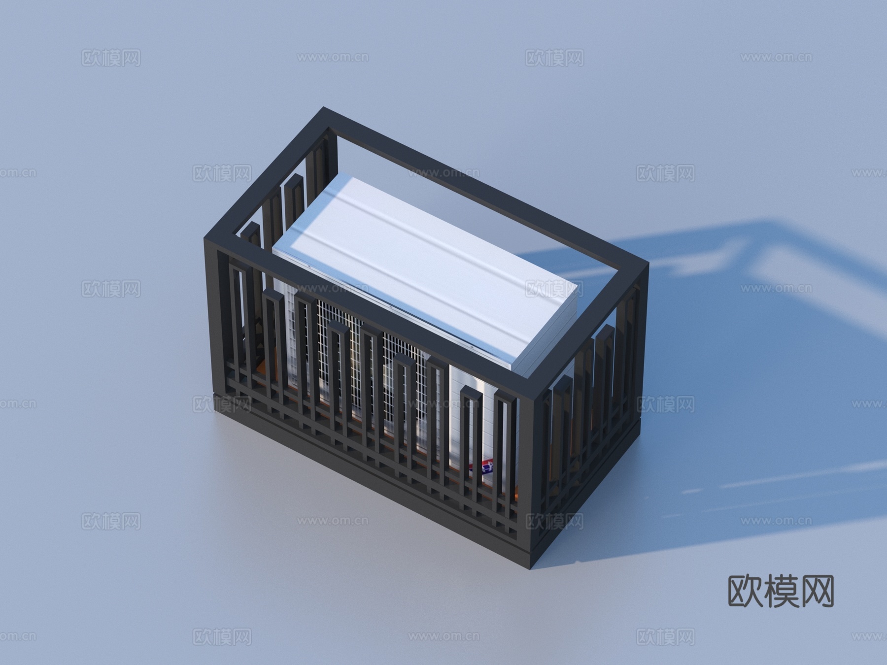 空调架 空调外机 格栅装饰3d模型