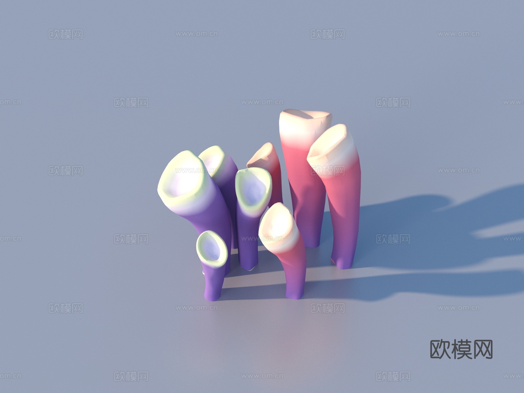 珊瑚 水生植物 海底世界3d模型