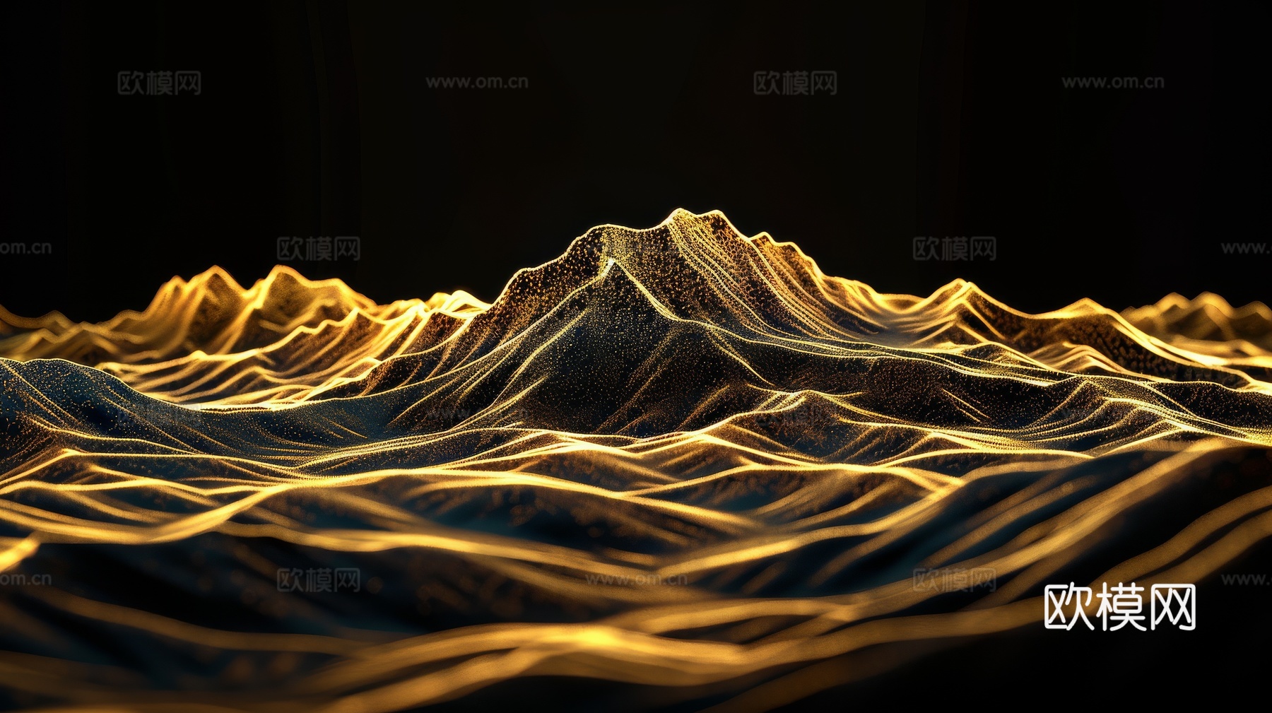 山水层叠山脉背景