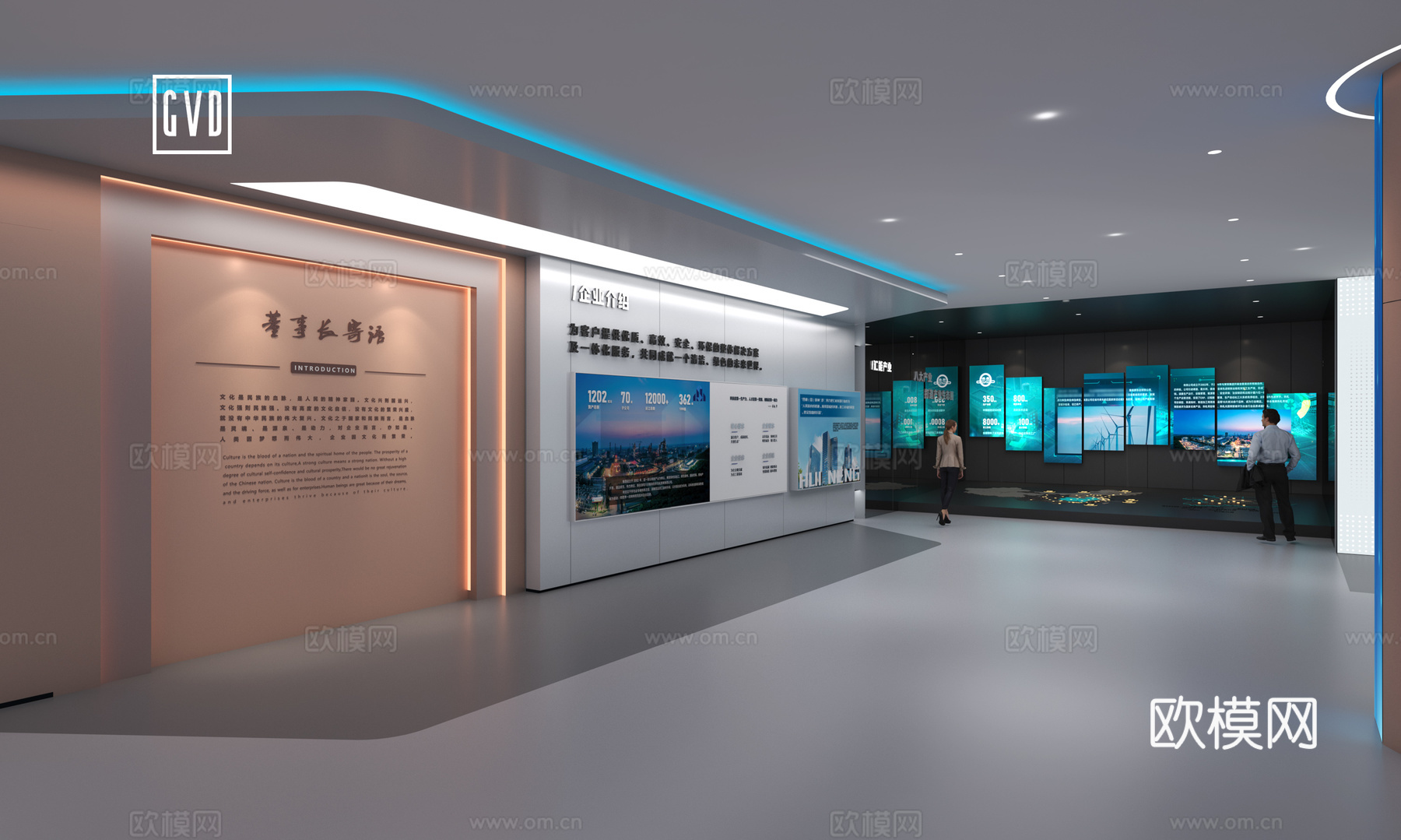企业介绍墙 企业发展历程 大事记墙 发展时间轴 企业文化墙3d模型