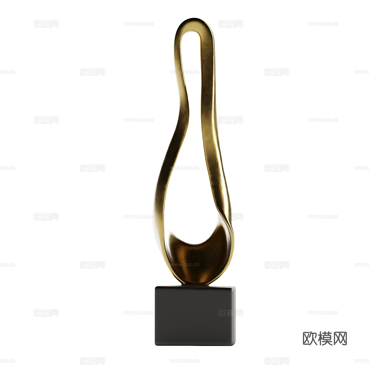现代极简艺术雕塑3d模型