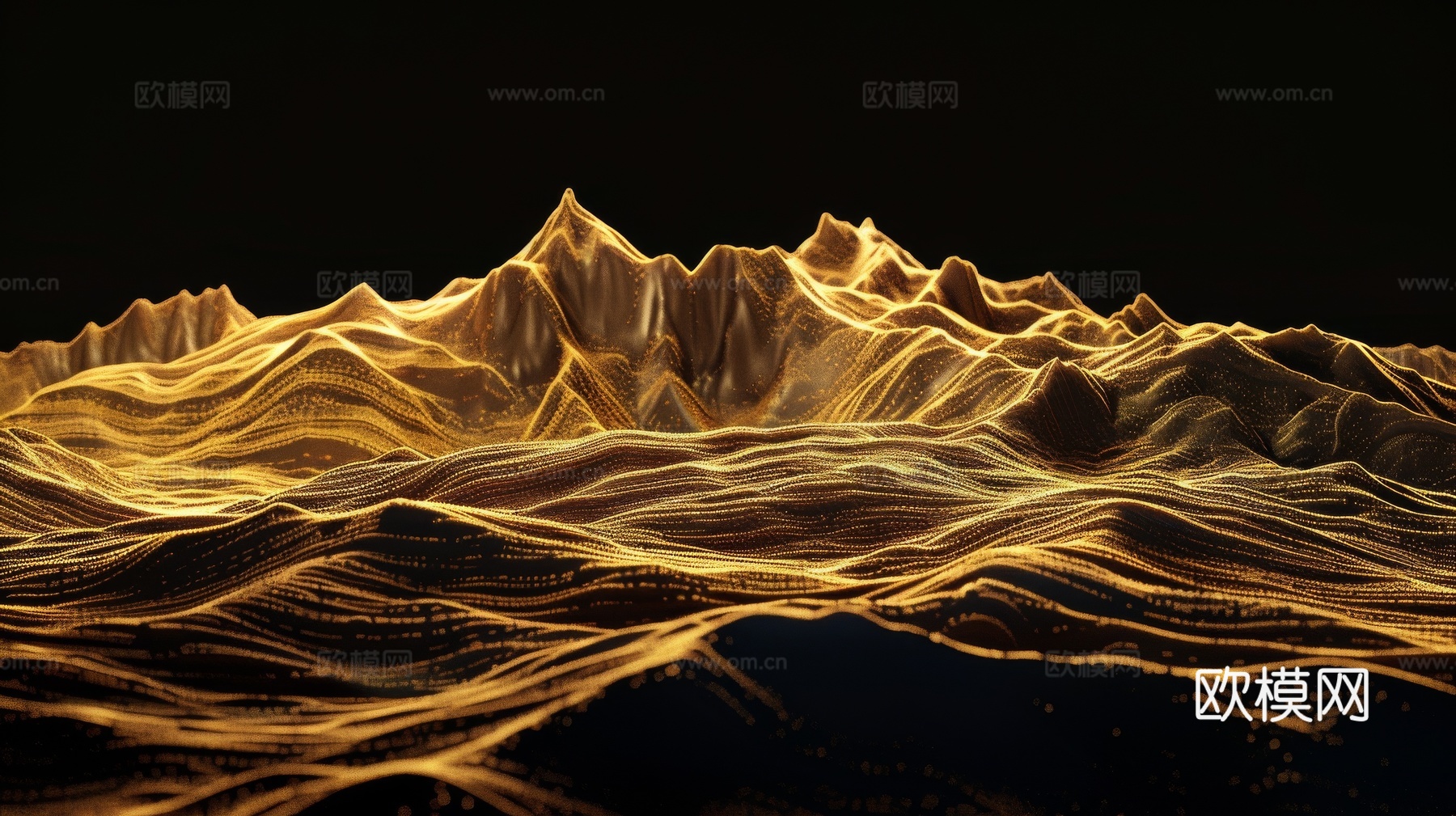 山水层叠山脉背景