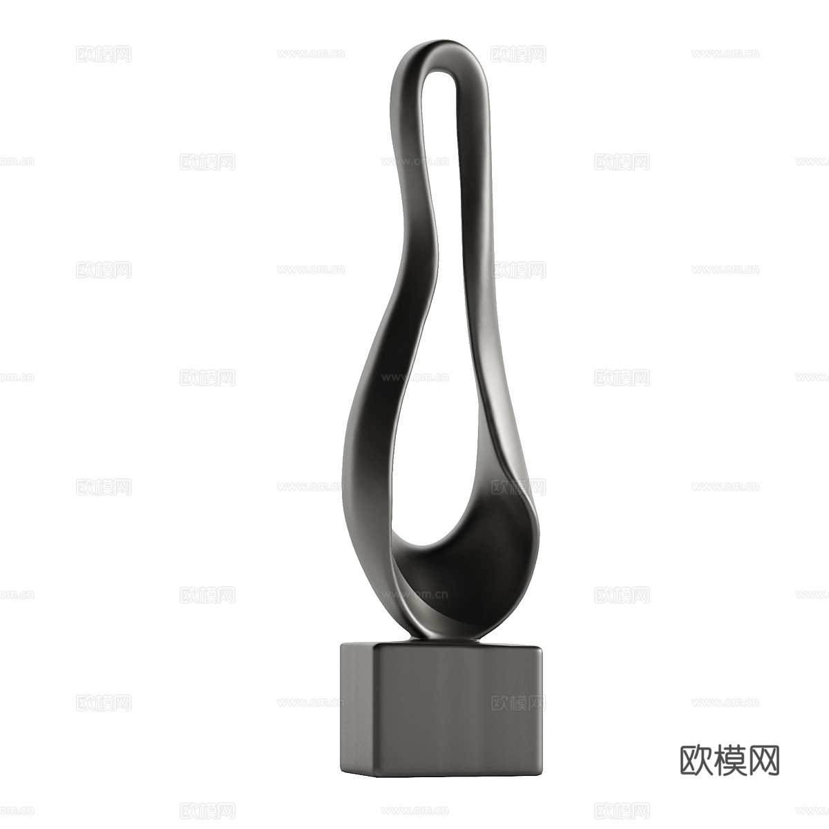现代极简艺术雕塑3d模型