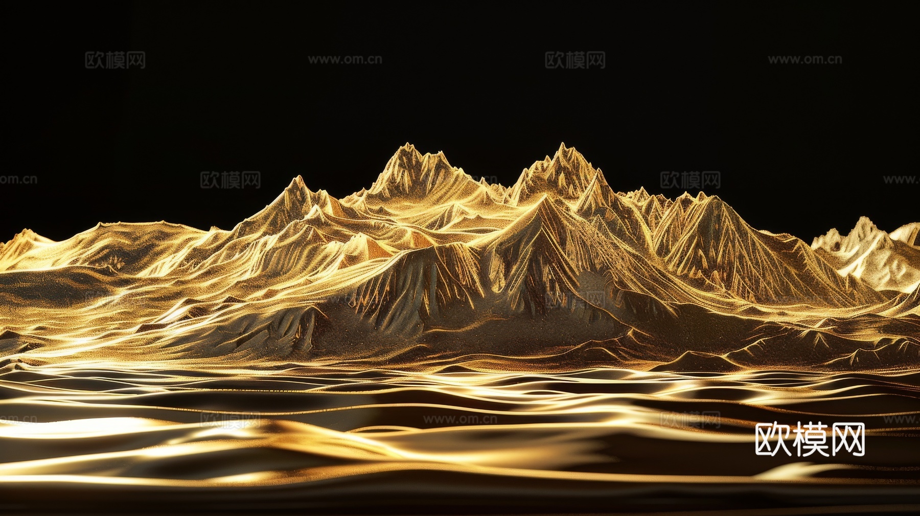 山水层叠山脉背景