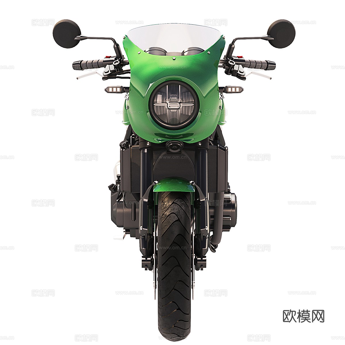 川崎 Z900RS 摩托车3d模型