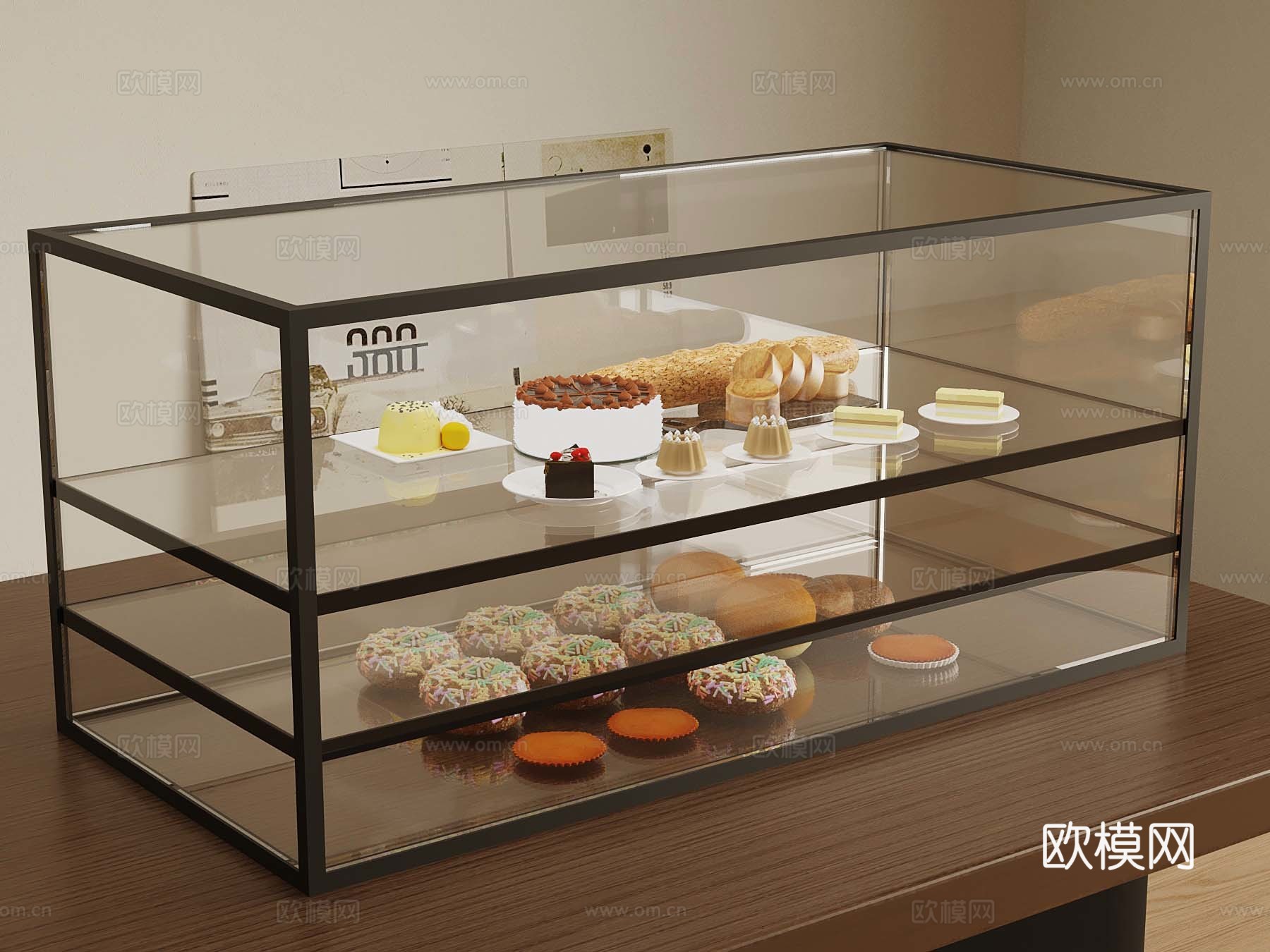 食物 蛋糕 面包3d模型