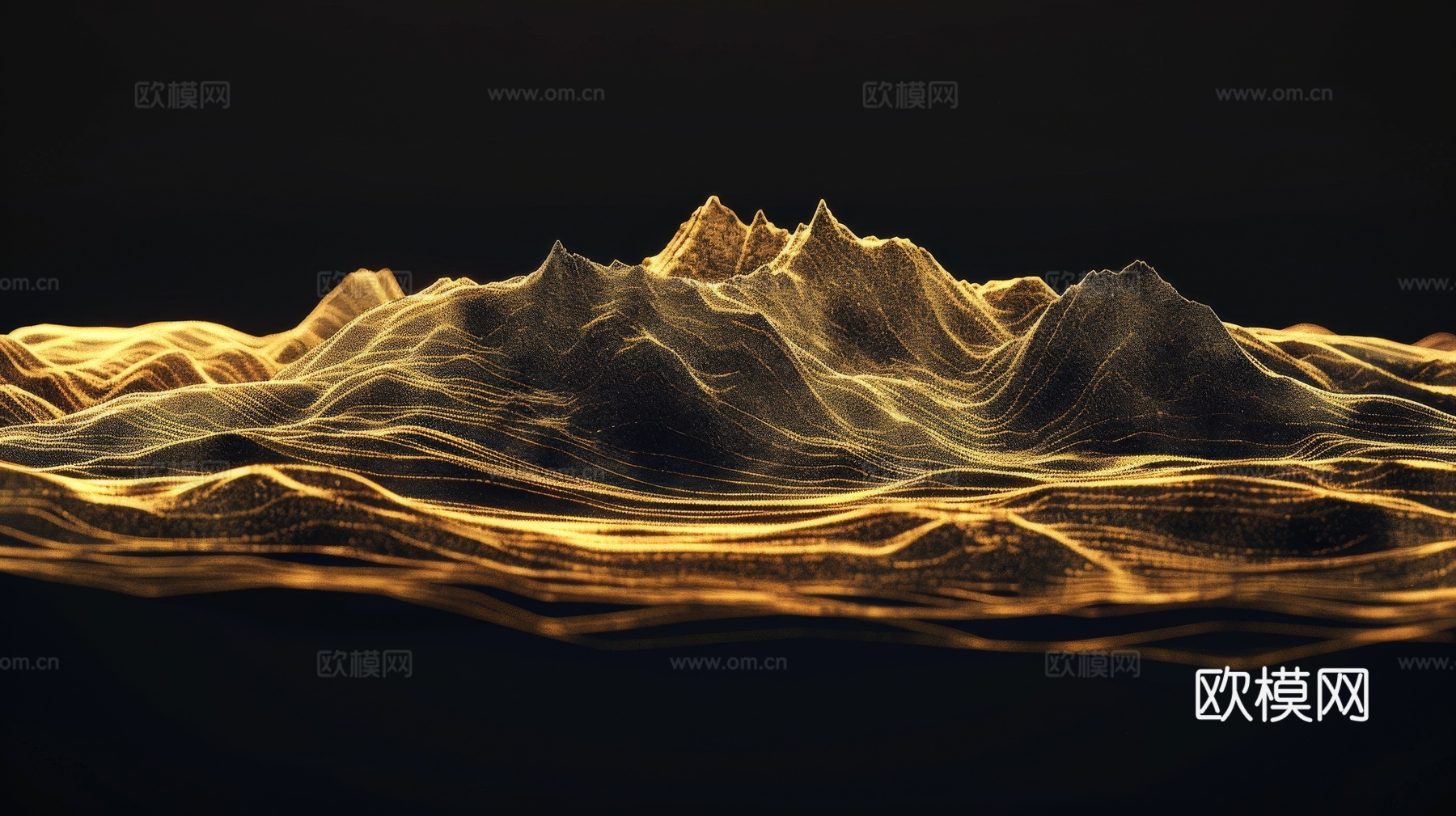山水层叠山脉背景