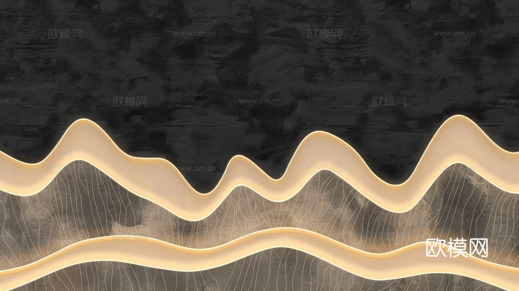 山水层叠山脉背景下载（渲染图5）