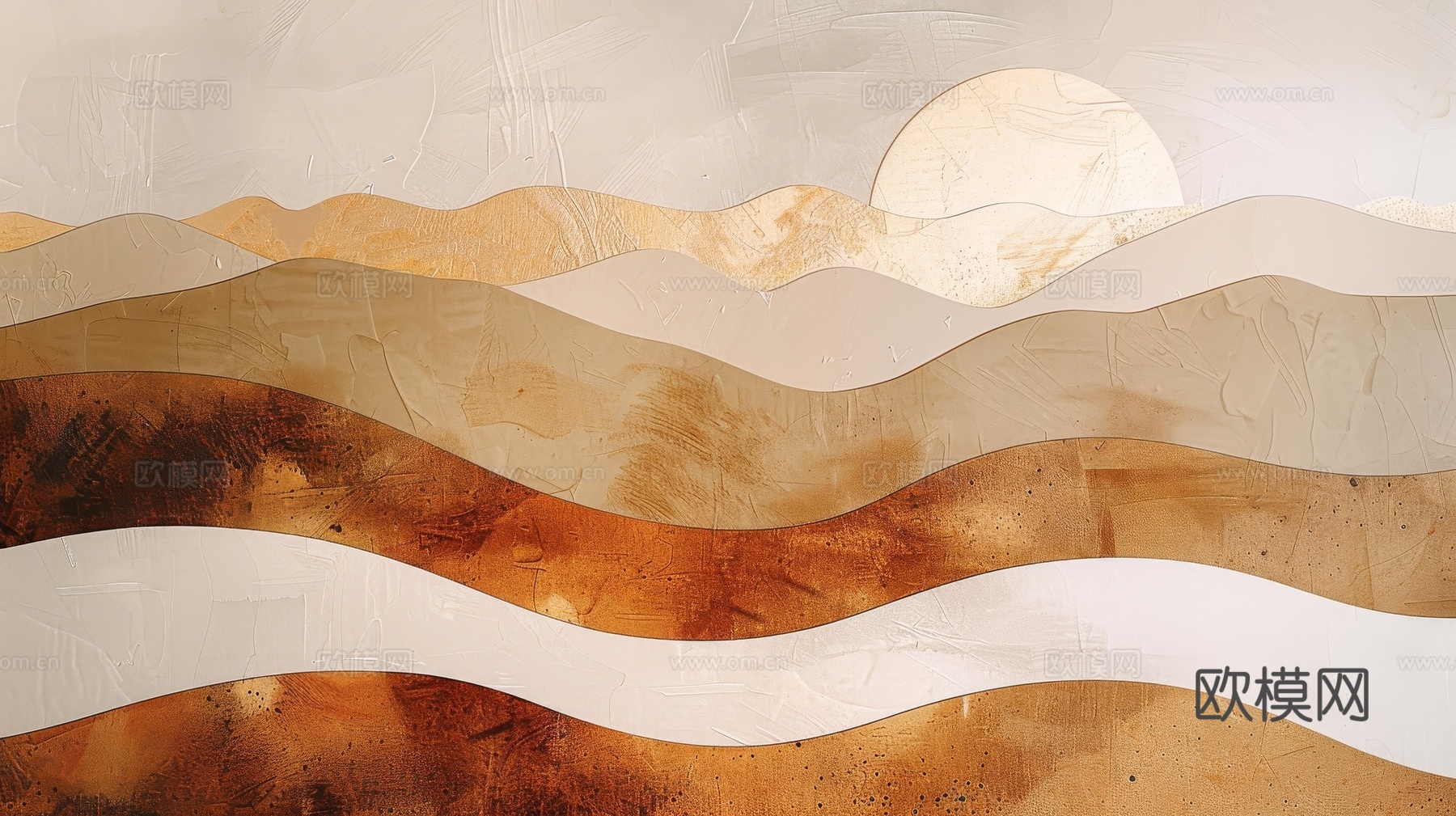 山水层叠山脉背景下载（渲染图1）