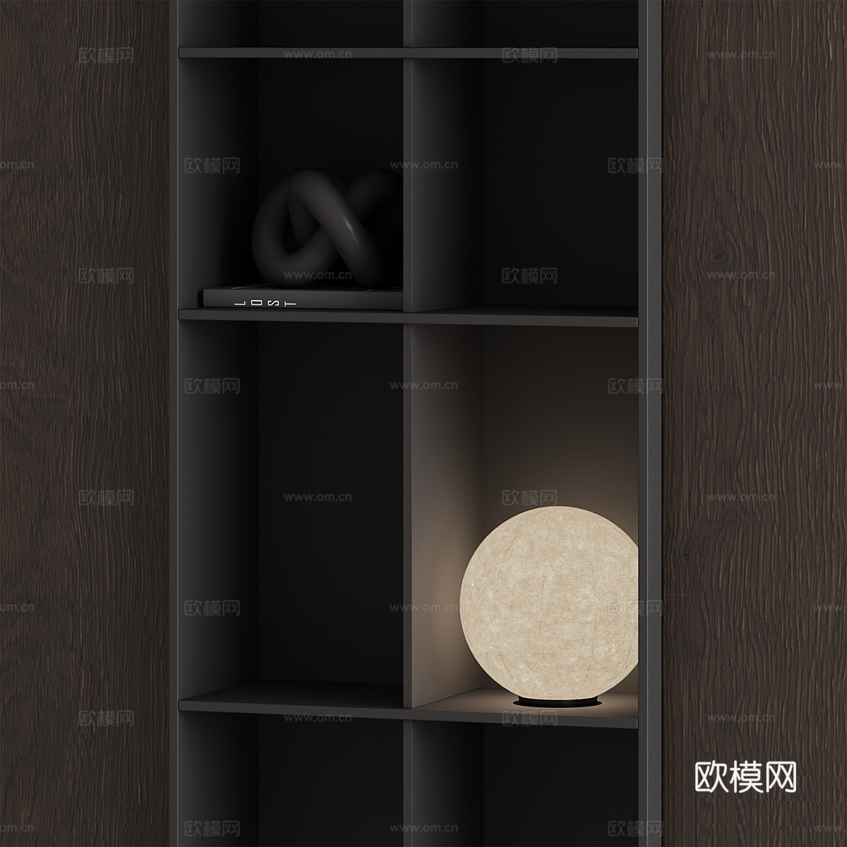 现代极简衣柜3d模型