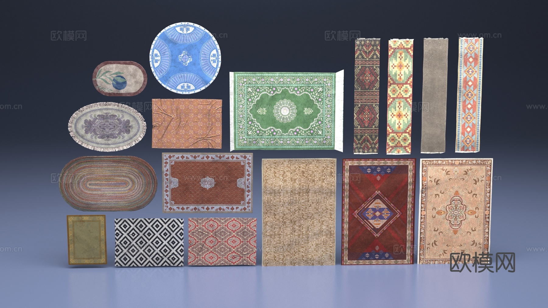 地毯3d模型下载（渲染图2）