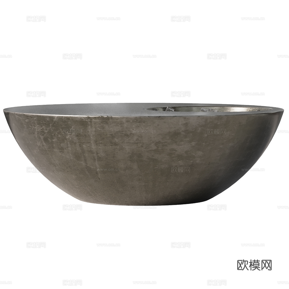 现代意式轻奢金属茶几3d模型