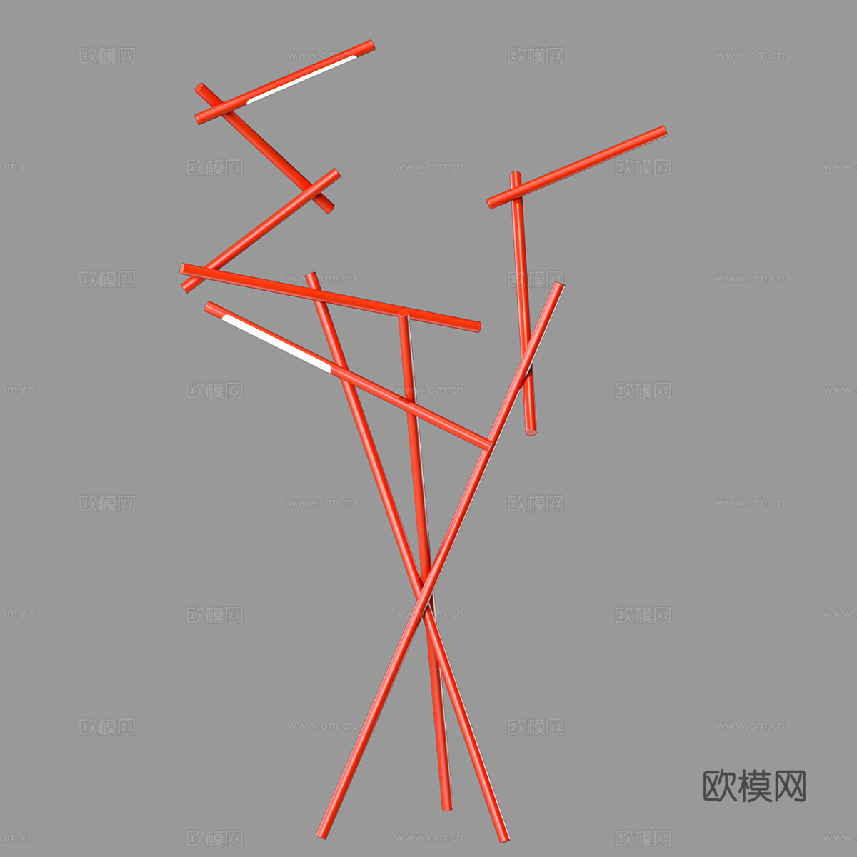 现代简约落地灯 落地灯 简约落地灯 书房落地灯 灯  简约落3d模型