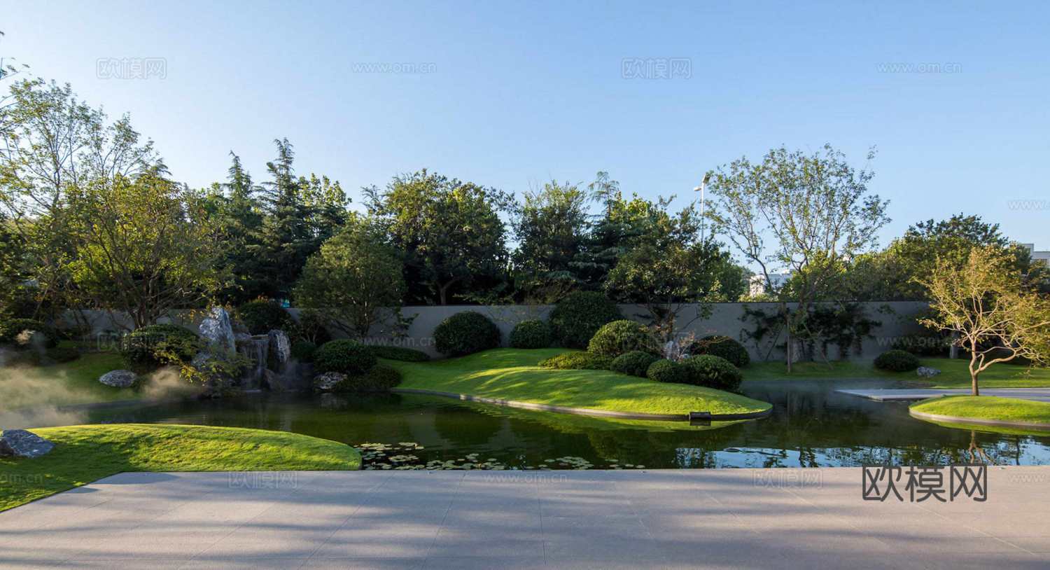 树林草地外景 公园外景