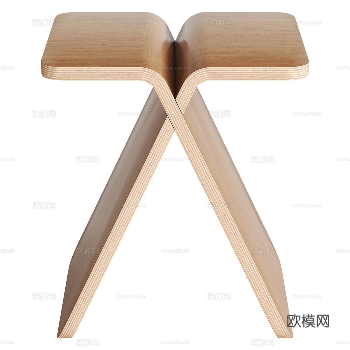 新中式木凳 化妆凳 换鞋凳3d模型