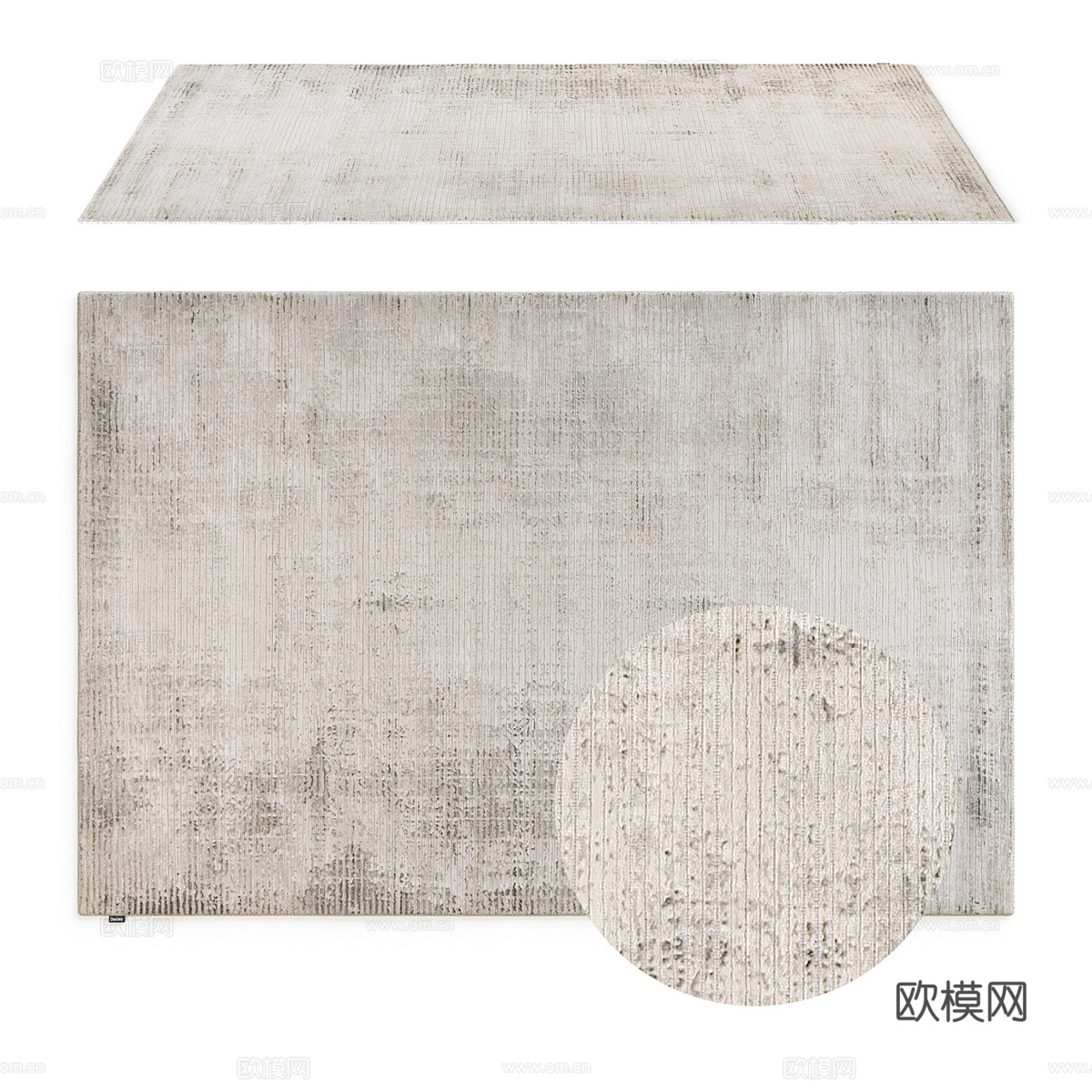 现代简约地毯 地毯 简约地毯 客厅地毯 毛绒地毯3d模型