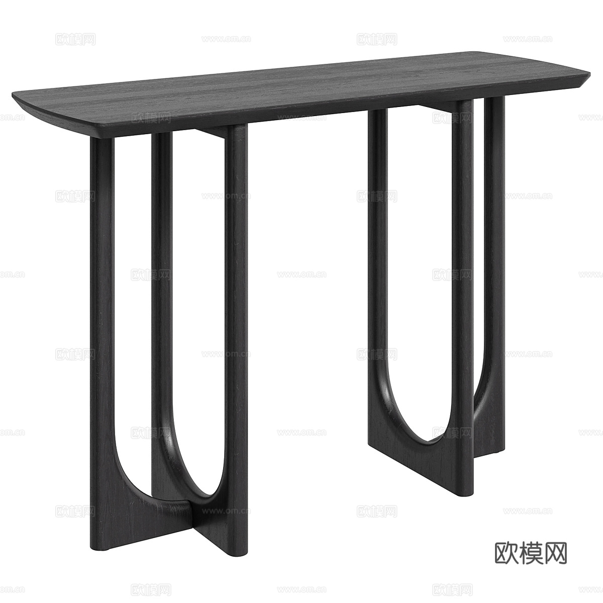 新中式实木端景台3d模型