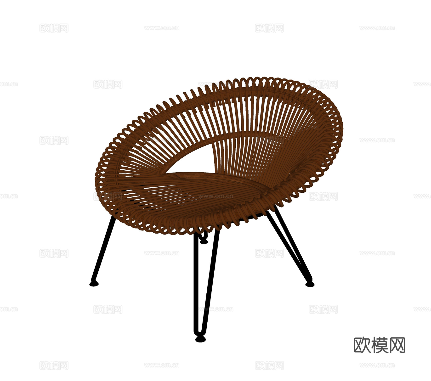 现代休闲椅 单椅su模型