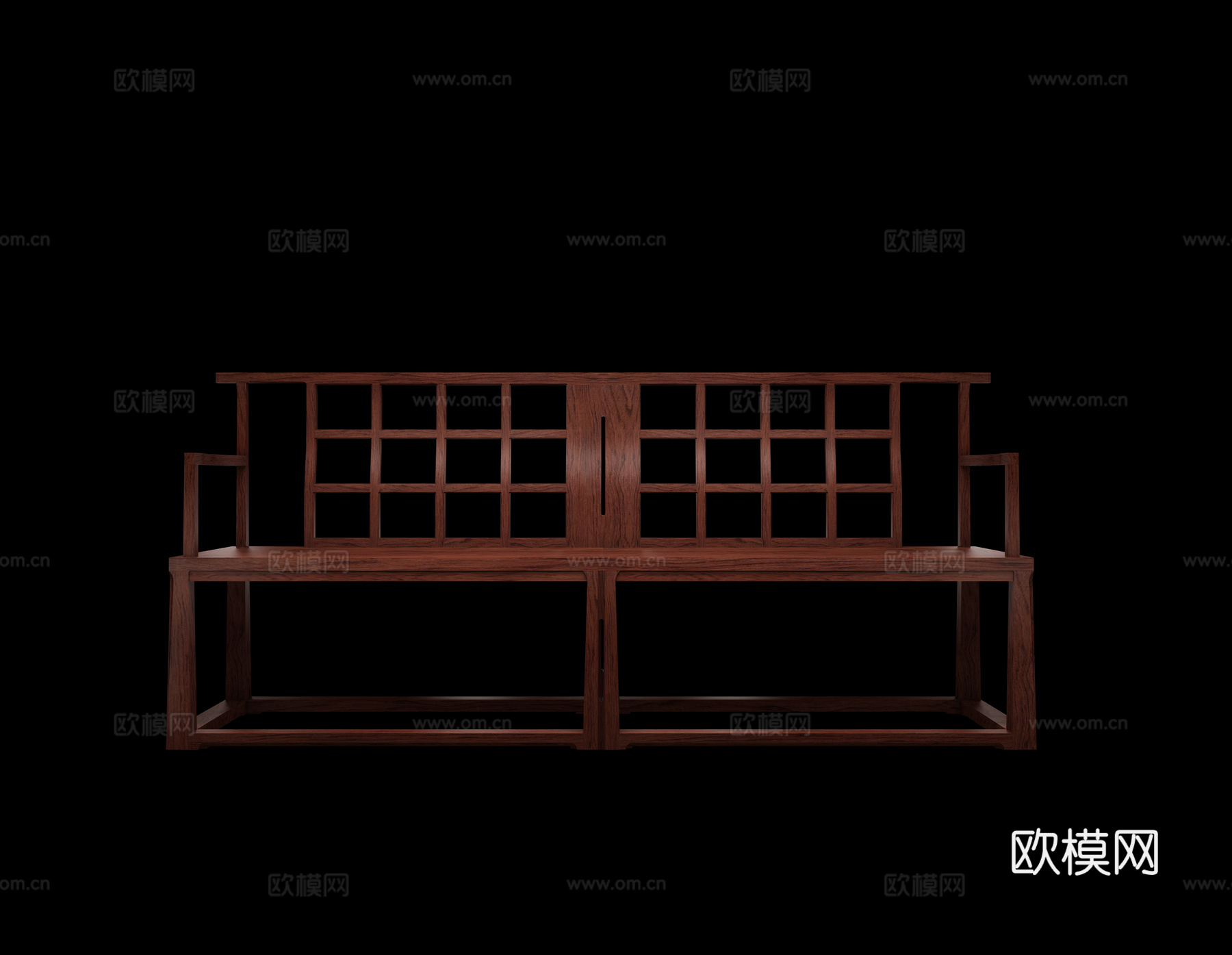 宋式沙发椅3d模型