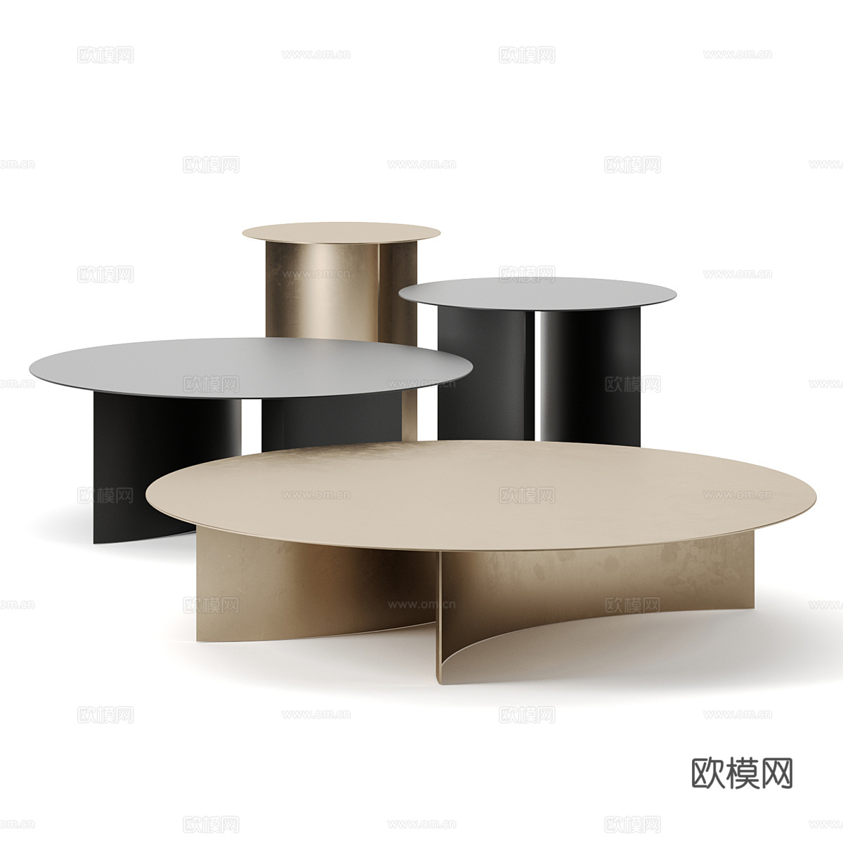 Flou 的 Pierre 咖啡桌3d模型