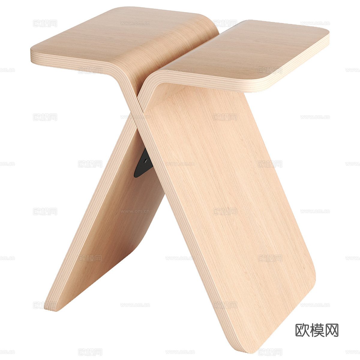新中式木凳 化妆凳 换鞋凳3d模型