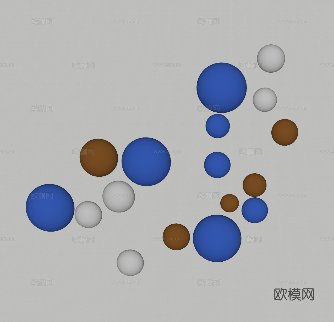 现代挂件 墙饰墙绘 意式挂件 简略挂件 蓝色挂件 客厅挂件su模型