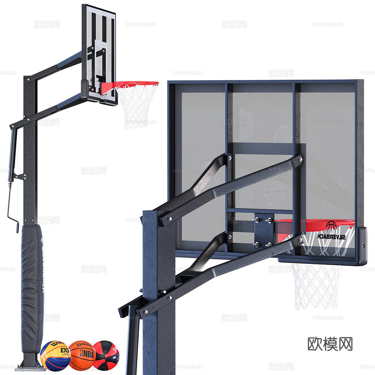 篮球架3d模型