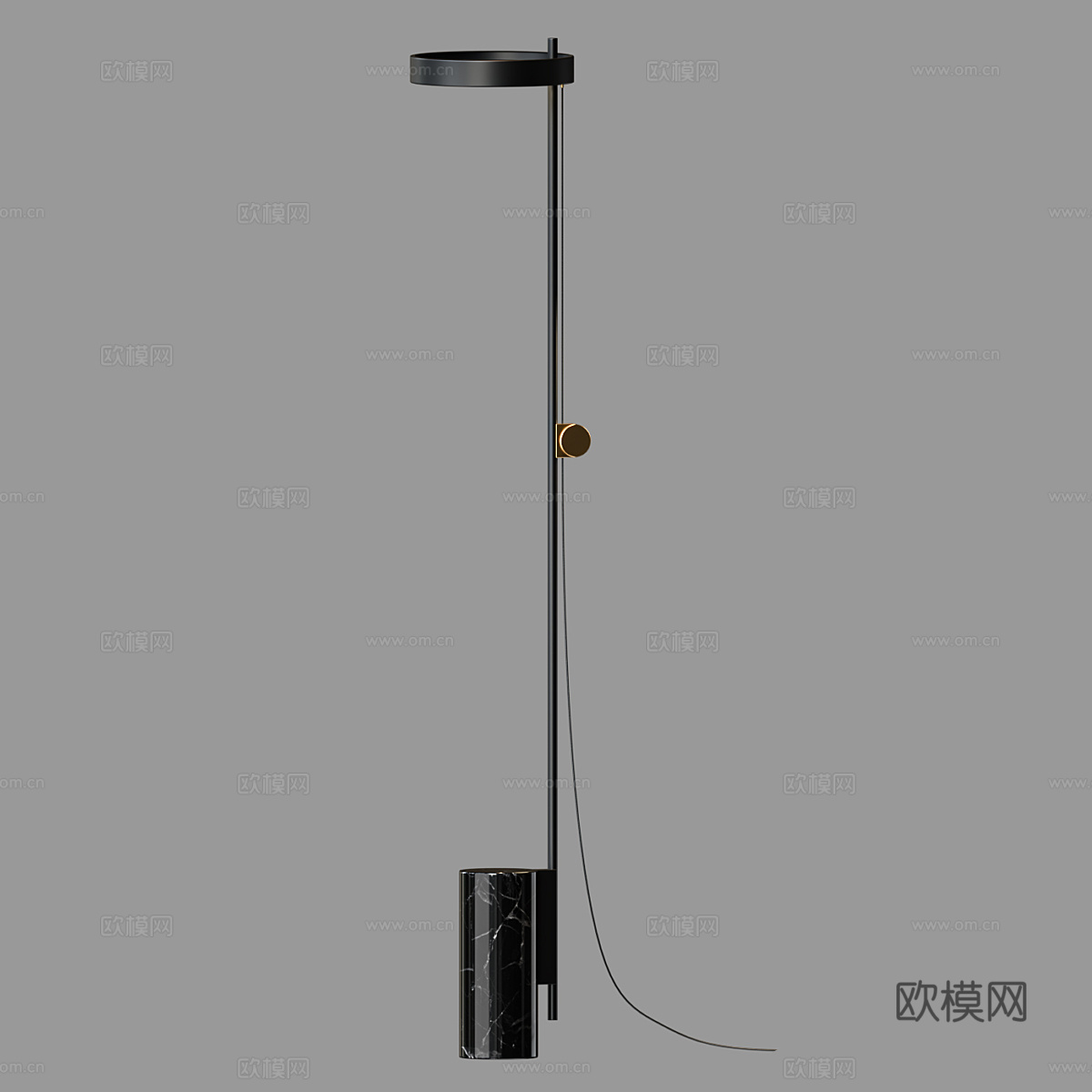 现代简约落地灯 落地灯 简约落地灯 轻奢落地灯 书房落地灯3d模型