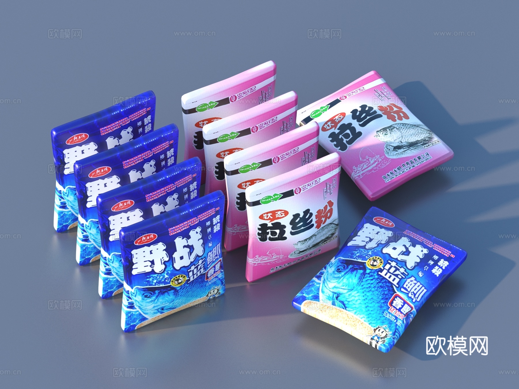包装袋 超市商品 生活用品3d模型