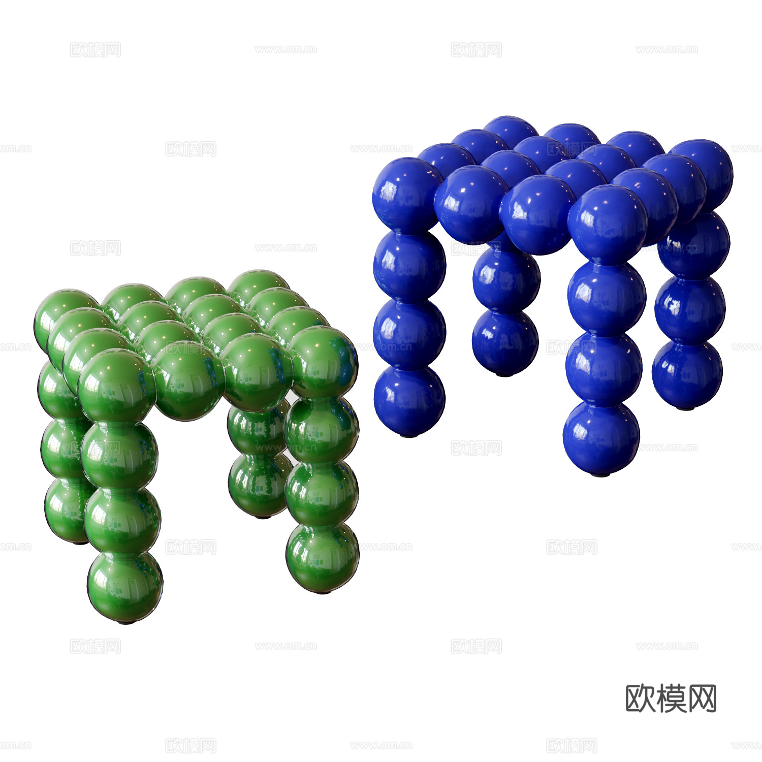moooi 现代凳子 沙发凳 方凳 儿童凳su模型